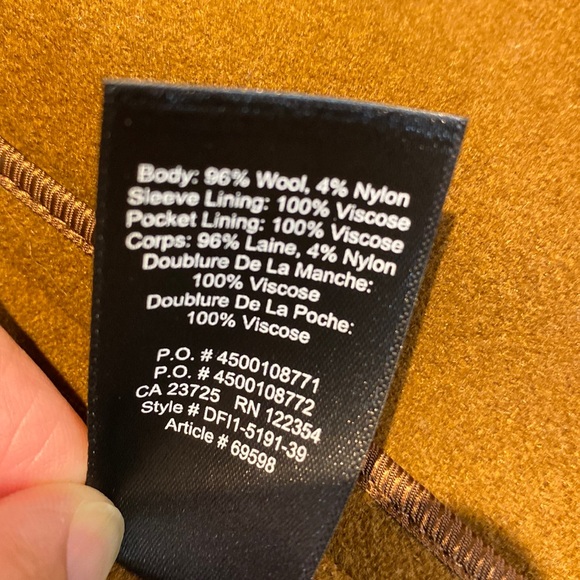 Aritzia Babaton The Stedman Coat Size Small Camel Brown⭐️⭐️⭐️⭐️ - Picture 15 of 17